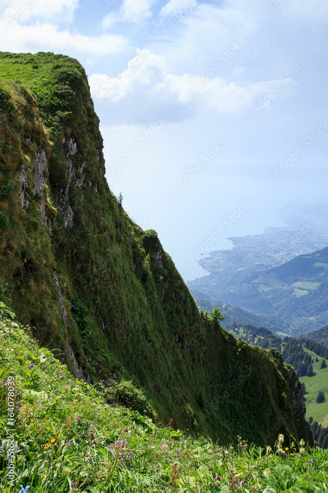 Fototapeta premium Rochers De Naye, Montreux, Switzerland