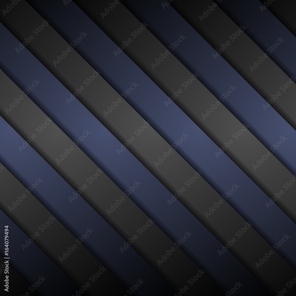 Obraz premium Black and blue diagonal stripes background