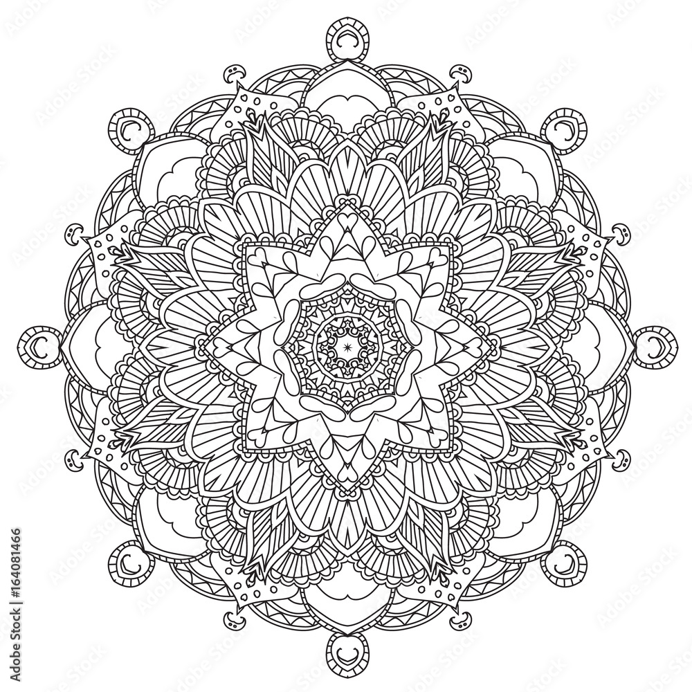 Mandala. Round Ornament Mandala. Round Ornament