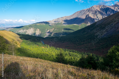 Mountain landscape in the Republic of Altai.