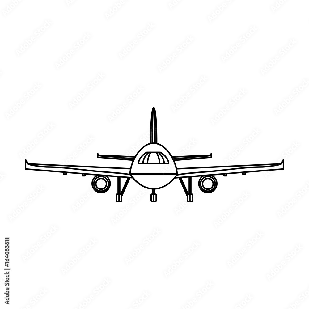 Airplane jet isolated Airplane jet isolated