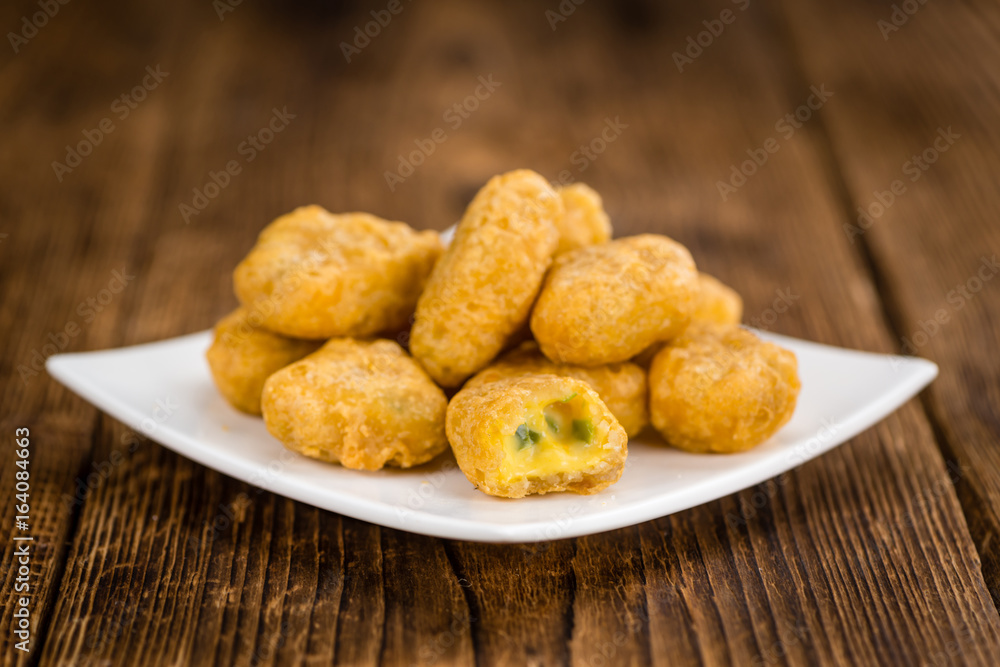 Portion of Chili Cheese Nuggets Portion of Chili Cheese Nuggets