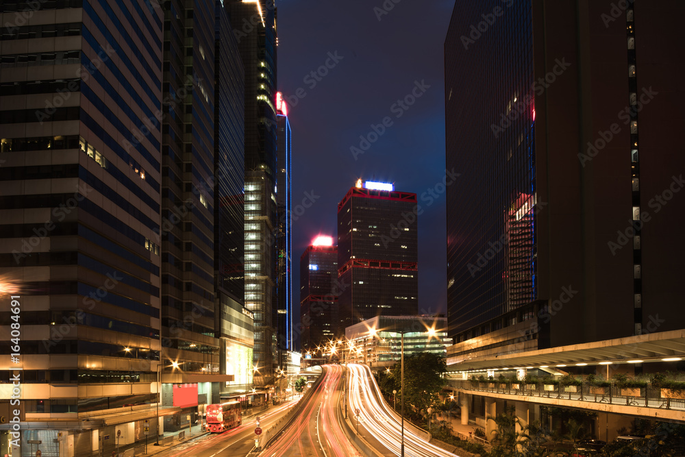 Obraz premium Hong Kong Central at night