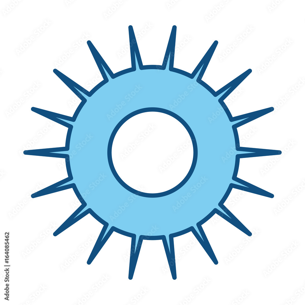 Sun symbol isolated