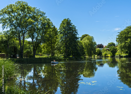 Der Wallgraben in der Stadt Mölln