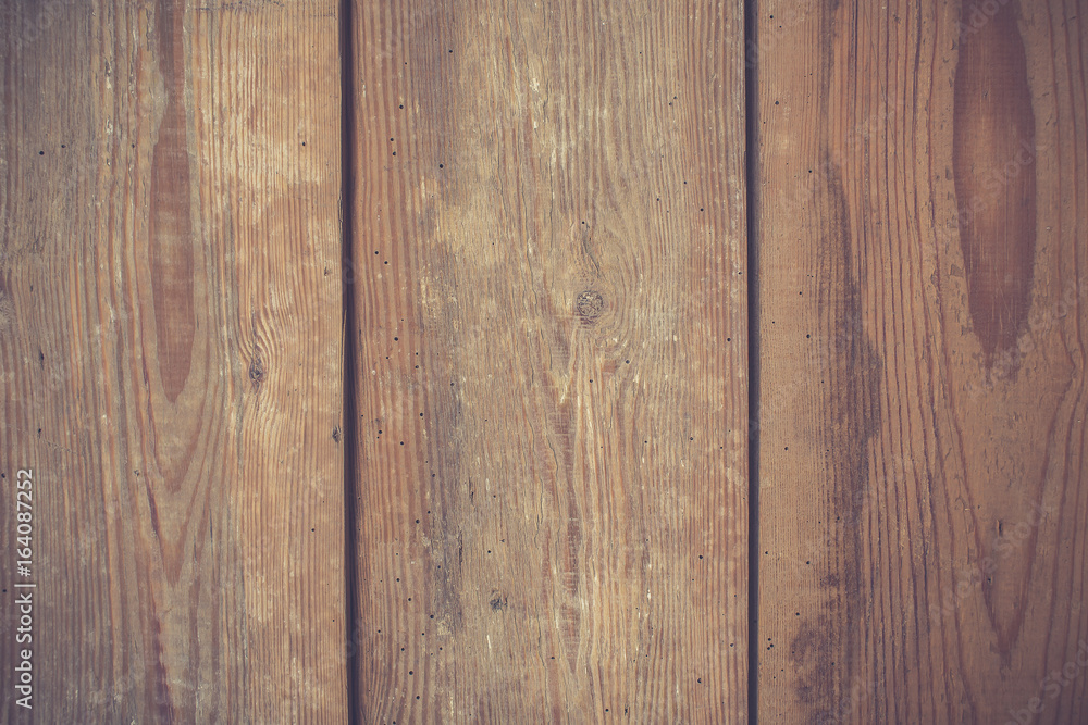 Naklejka premium Old wood plank texture background