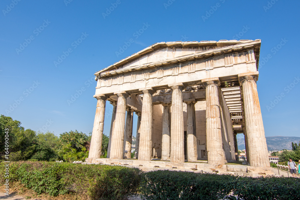 Ruins of the Temple of Hephaestus near the ancient Agora (Forum) of Athens