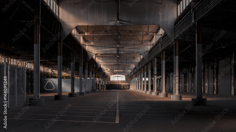 Naklejka premium Inside warehouse interior