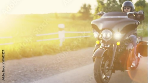 Close up of a high power motorcycle