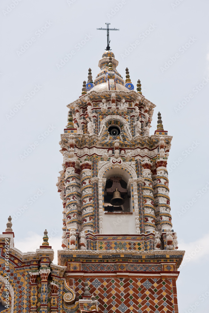 San Francisco tower bell in Cholula Puebla