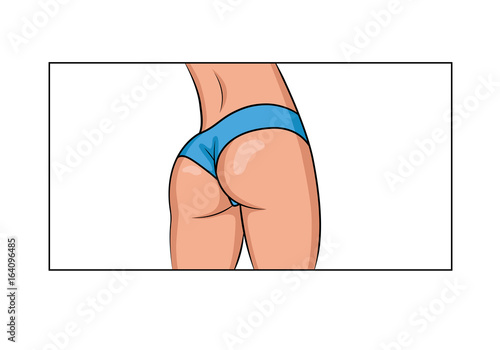 Woman back and butt