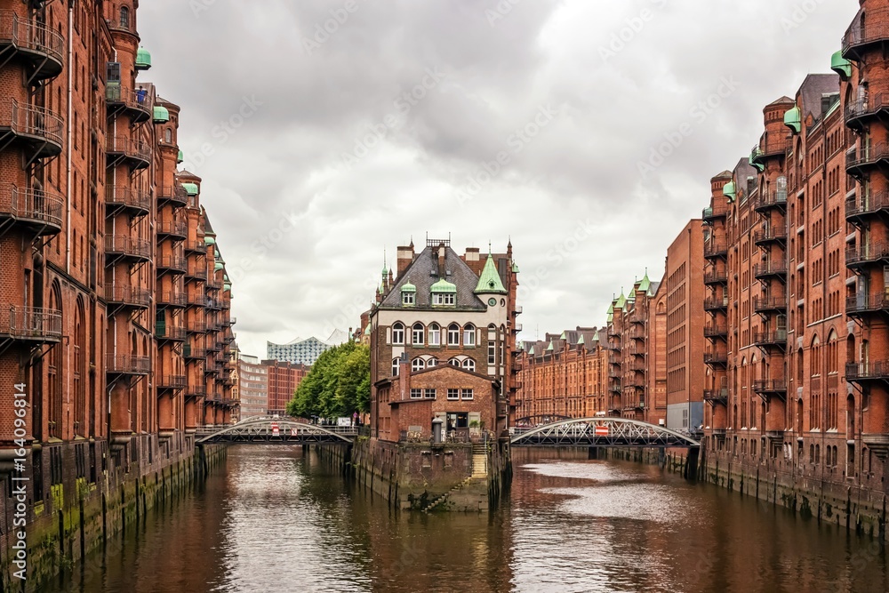 Naklejka premium Speicherstadt Hamburg