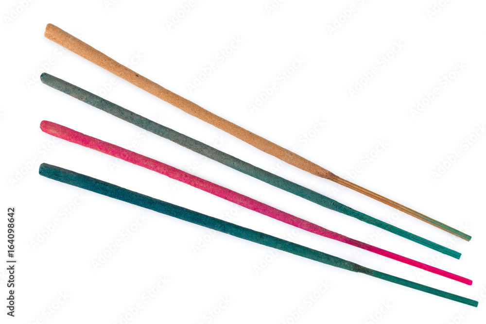 Incense sticks isolated on a white background. Incense sticks isolated on a white background.