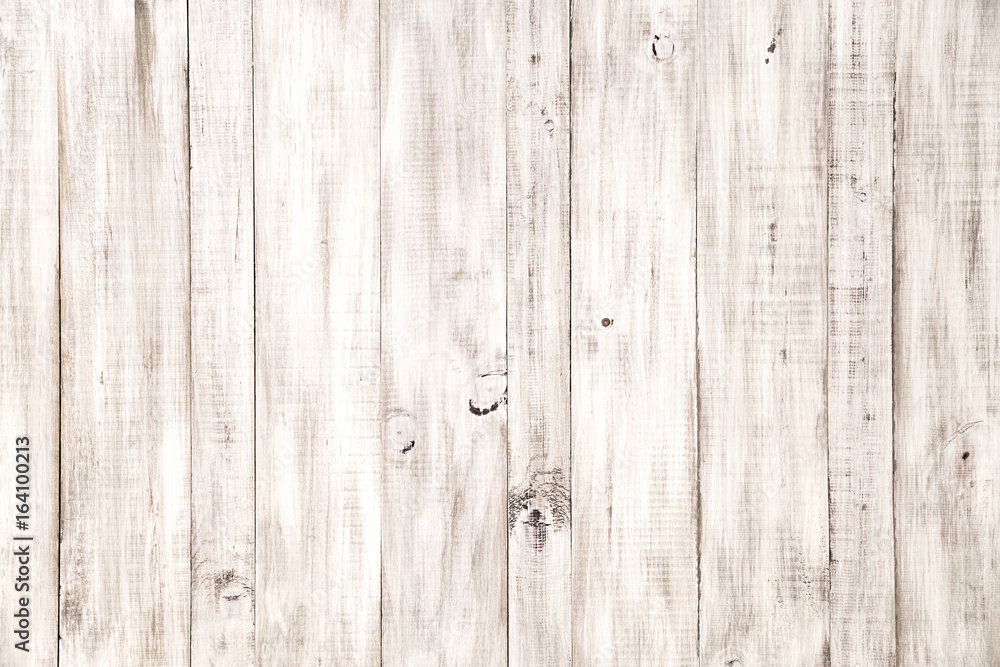 Fototapeta premium vintage white wood planks texture background