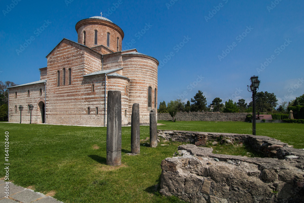 Naklejka premium Pitsunda organ hall, the former Cathedral of Abkhazia