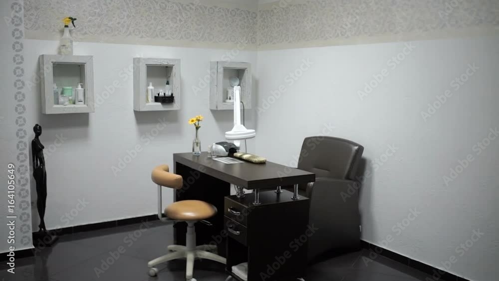 The interior of manicure room in beauty salon The interior of manicure room in beauty salon