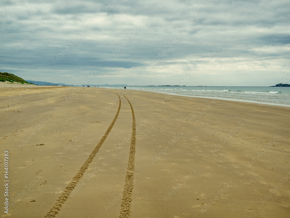 North coastline and white sandy beach,Northern Ireland North coastline and white sandy beach,Northern Ireland