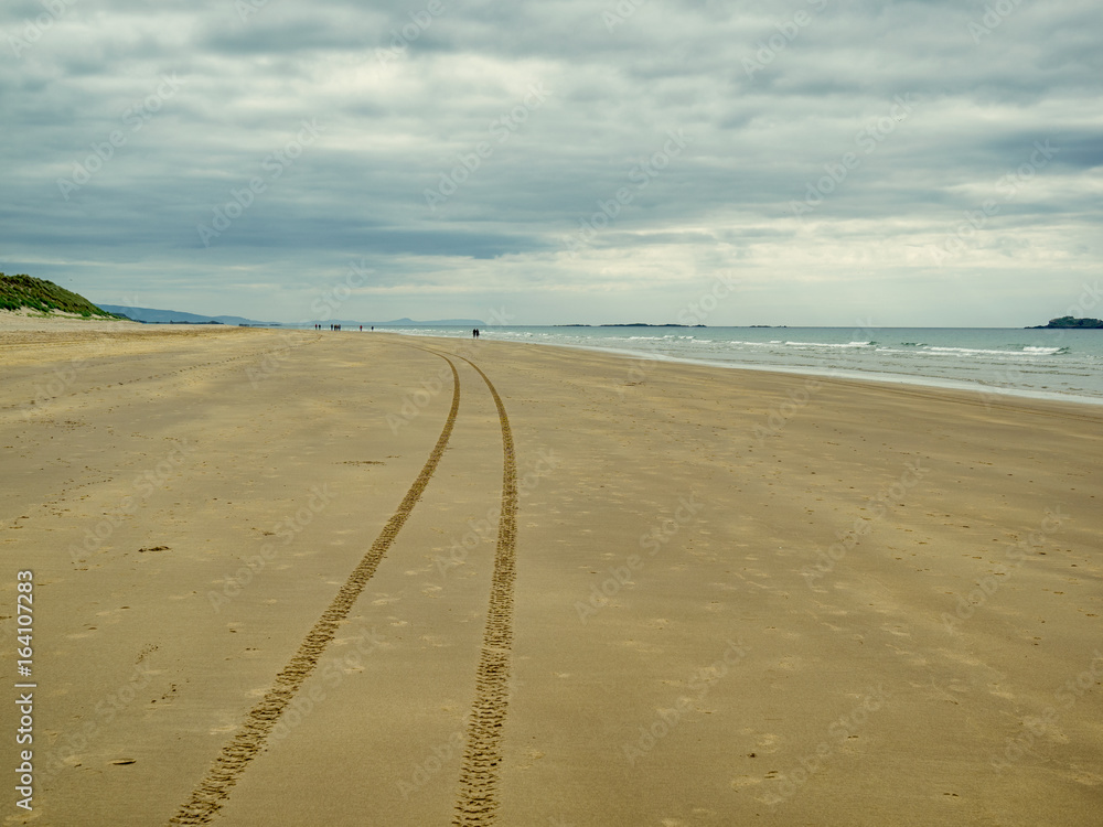 North coastline and white sandy beach,Northern Ireland