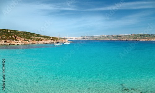 The Blue Lagoon on Comino Island, Malta Gozo © Alex_Traksel