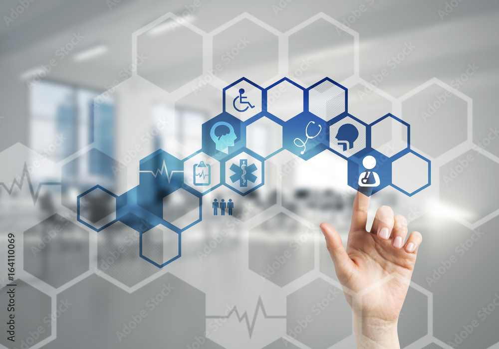 Innovative technologies for science and medicine in use by female doctor or scientist Innovative technologies for science and medicine in use by female doctor or scientist