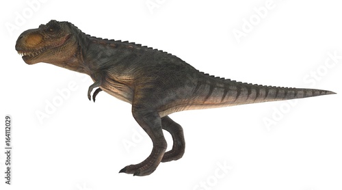 t-rex standing side view 3d illustration