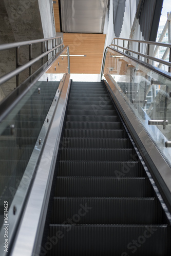 escalator in an urban building