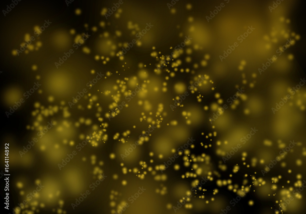 Abstract yellow and dark bokeh. Abstract yellow and dark bokeh.