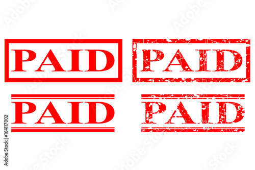 Various Style of Rubber Stamp - Paid