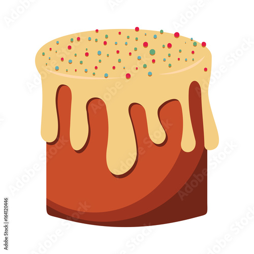 Easter cake colorful bakery product icon