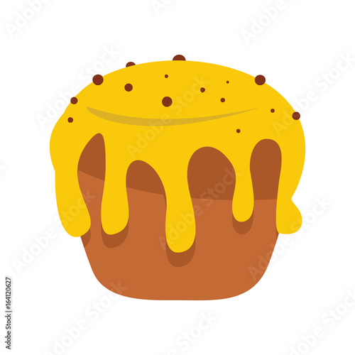 Easter cake colorful bakery product icon