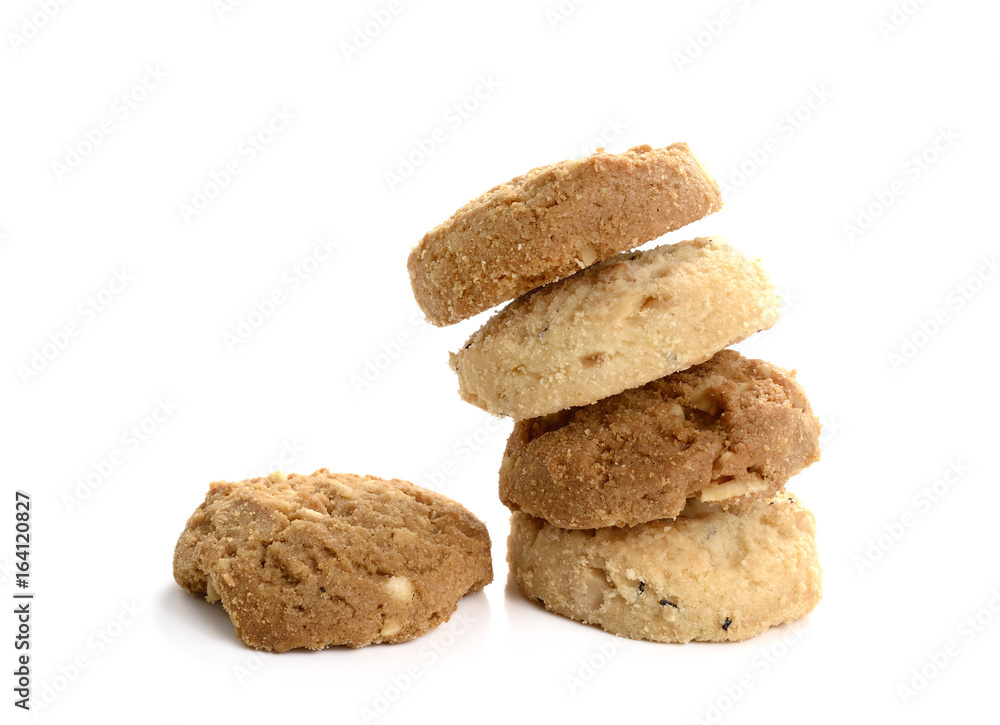 Stack of Cookies Isolated on a White Background Stack of Cookies Isolated on a White Background