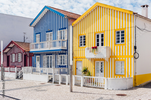 Fisherman's village Costa Nova. Aveiro. Portugal.