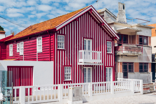 Fisherman's village Costa Nova. Aveiro. Portugal.