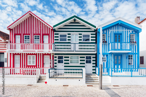 Fisherman's village Costa Nova. Aveiro. Portugal.