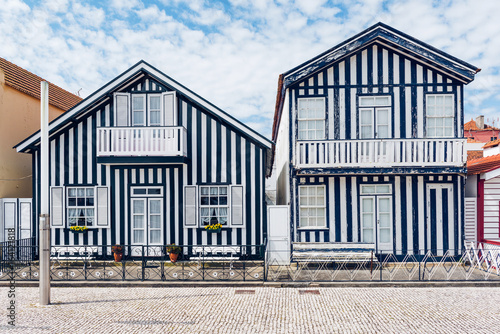 Fisherman's village Costa Nova. Aveiro. Portugal.