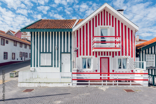 Fisherman's village Costa Nova. Aveiro. Portugal.