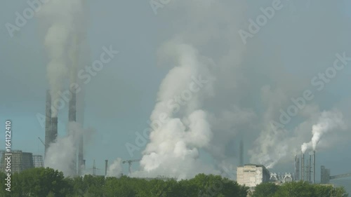 Industry smoking pipes photo