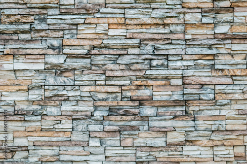 Color stone wall.