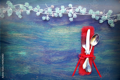 Weihnachtliche Tischdekorat...