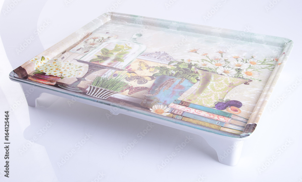 tray or empty plastic tray on a background. tray or empty plastic tray on a background.