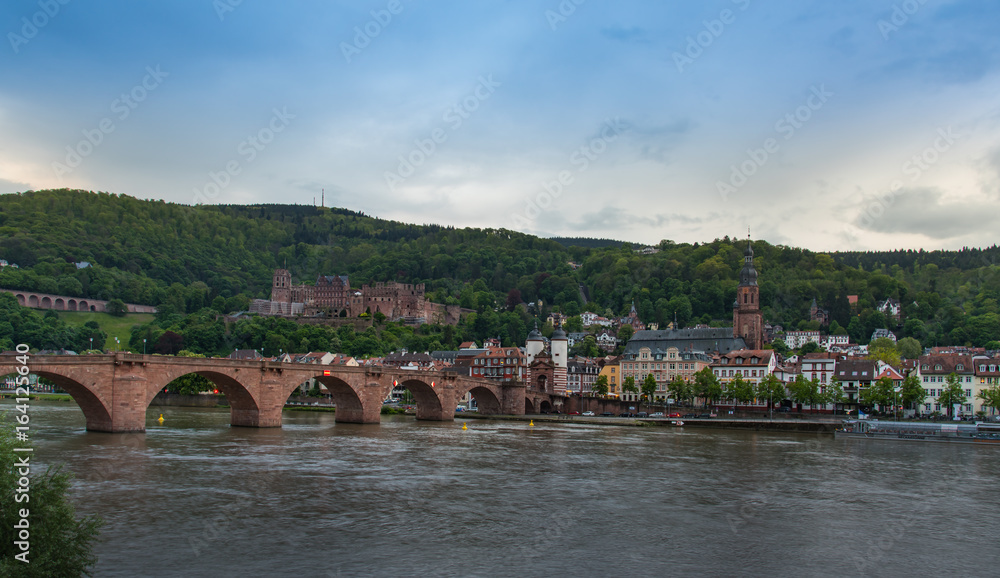 Heidelberg town from across the river