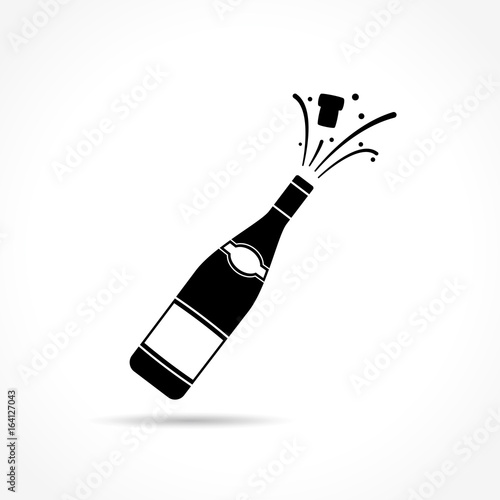 champagne bottle explosion icon