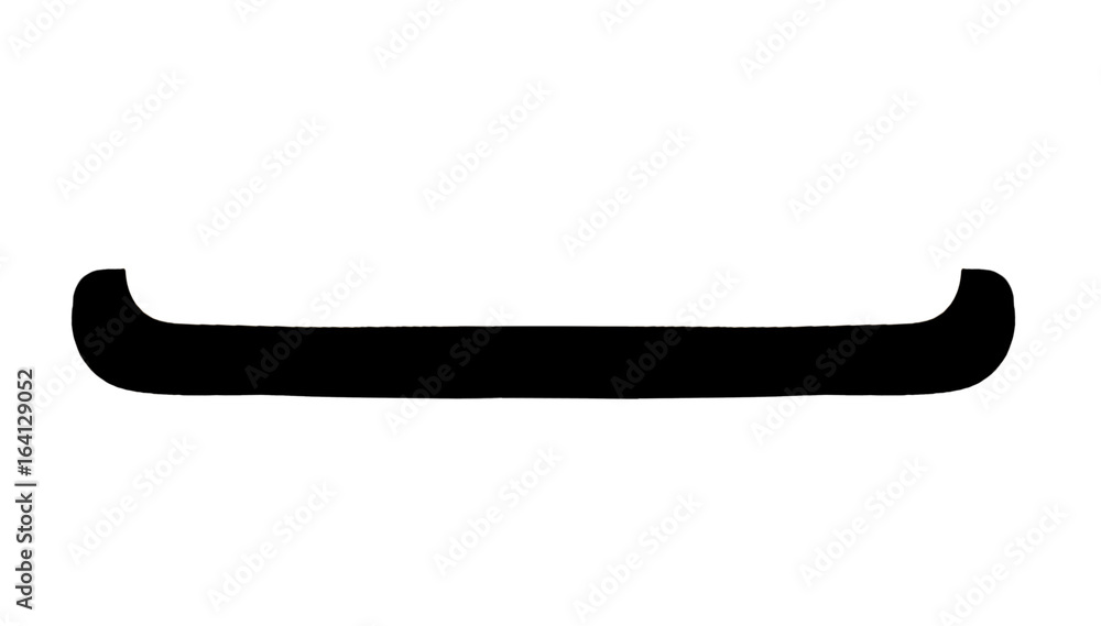 Silhouette of a voyager canoe Silhouette of a voyager canoe