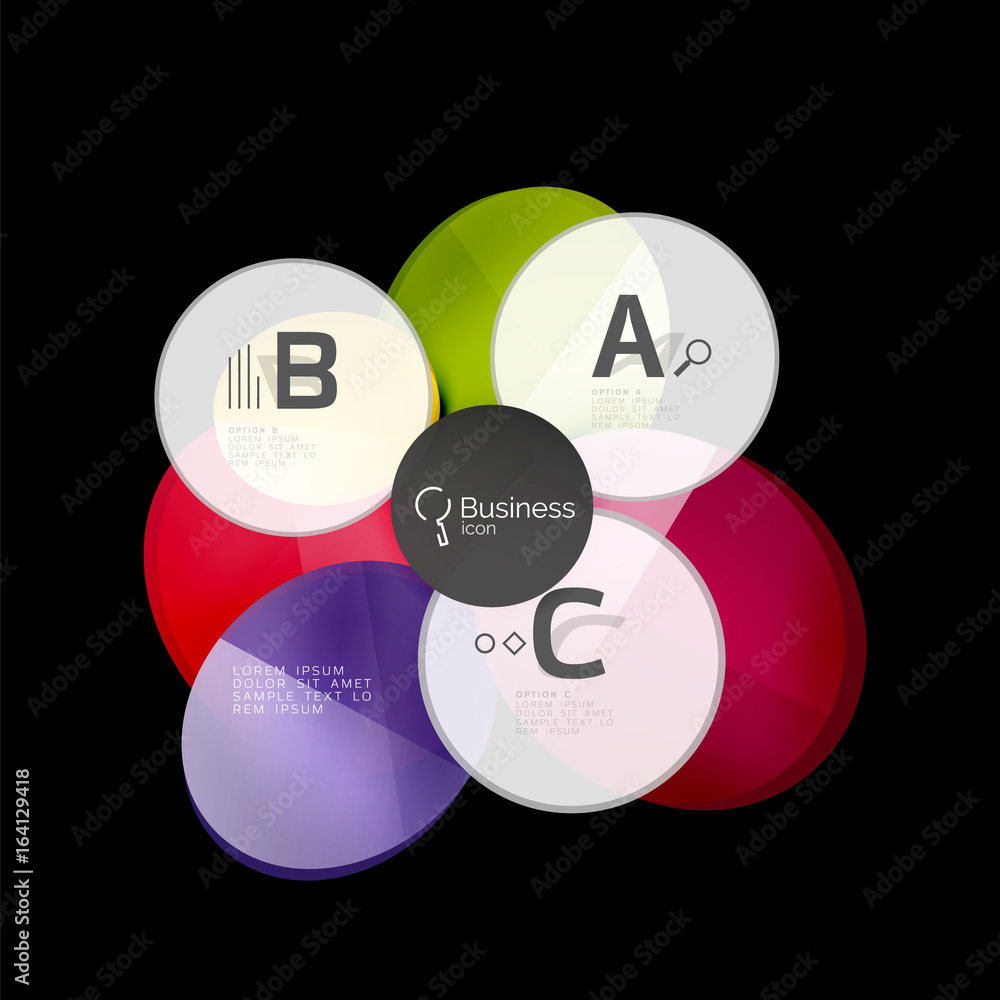 Geometrical abstract infographics banner template Geometrical abstract infographics banner template