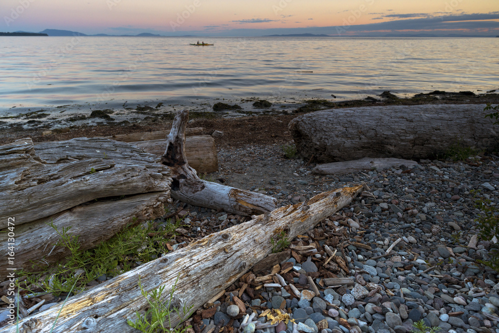 White Rock Beach Vancouver British Columbia Sunset Landscape