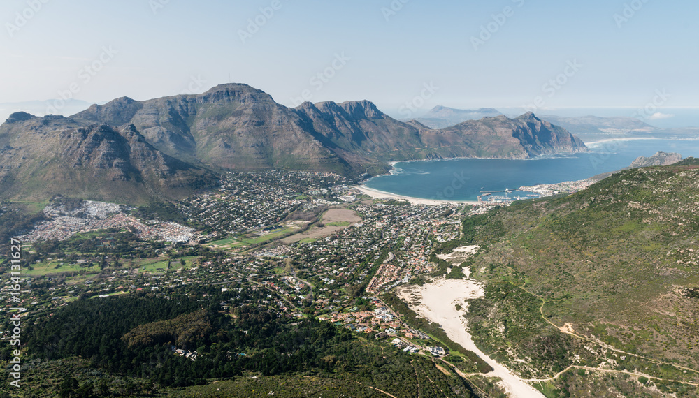 Hout Bay (Cape Town, South Africa) aerial view