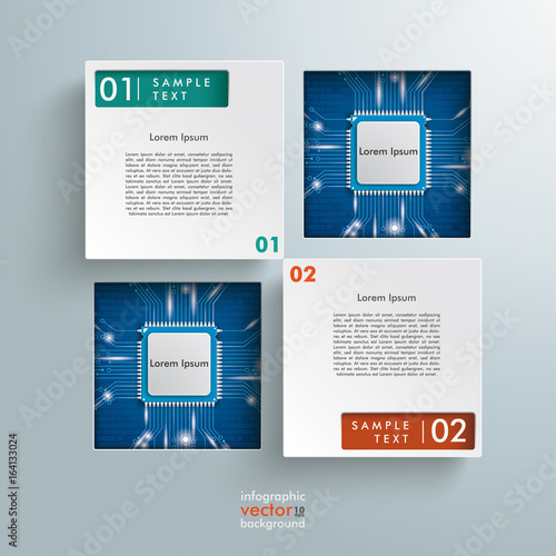 Square Holes 2 Microchips Infographic