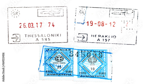 Greece passport stamp