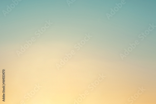 Gradient morning sunrise background with copy space.