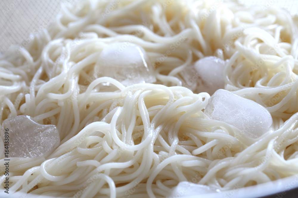 素麺クローズアップ 素麺クローズアップ